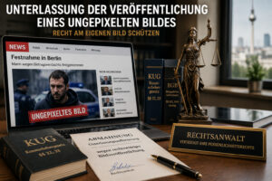 Unterlassung der Veröffentlichung eines ungepixelten Bildes