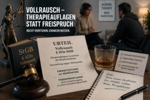 Vollrausch Therapieauflagen statt Freispruch
